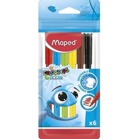 [L63060] MARCADORES MAPED COLOR PEPS OCEAN 6 UNID. (845723)
