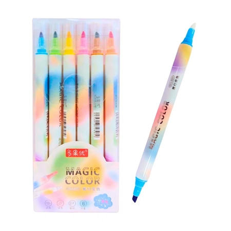 [85021] MARCADORES COLOURS DOBLE PUNTA 6 UNID. (26052)