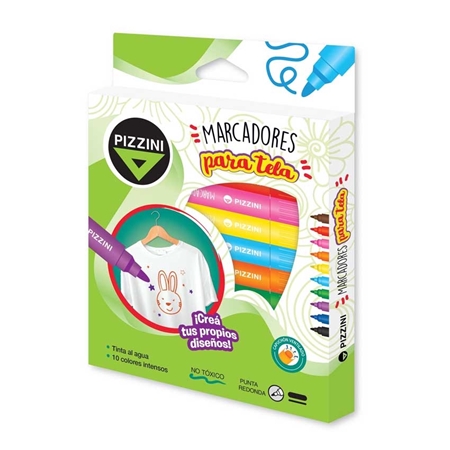 [L77079] MARCADORES PIZZINI PARA TELA 10 UNID. (8510)