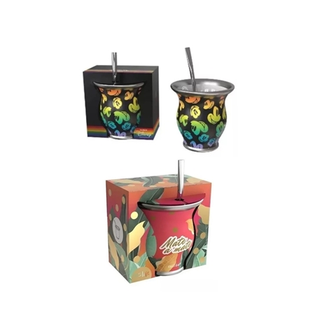 MATE PPR - BIGLIFE FORRADO CON BOMBILLA VIDRIO CAJA