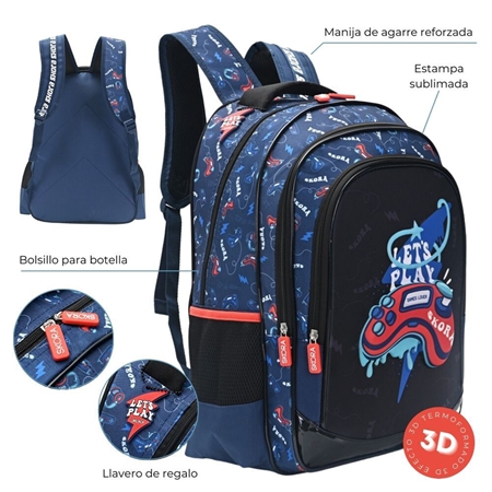 [85201.2] MOCHILA SKORA GAME 17" 2 BOLSILLOS (35402)