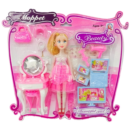 MUÑECA BLUMPY MOPPET CON SET DE BELLEZA (16515)