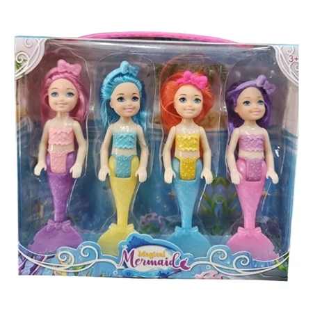 [83940] MUÑECA SIRENA 15 CM 4 UNID. (SD20437) CAJA