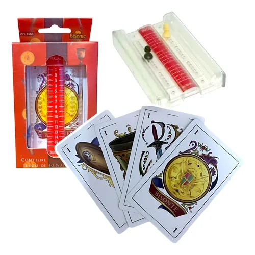 [BI8568] NAIPES BISONTE CON TRUQUERA CRISTAL