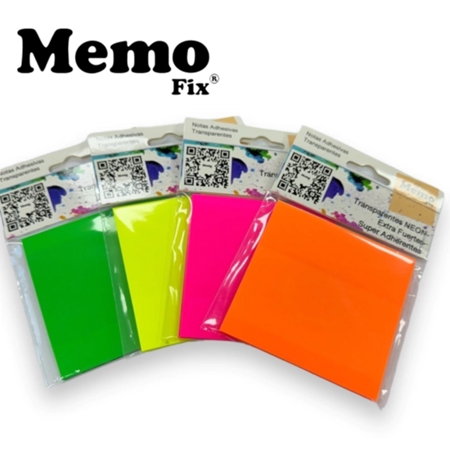 NOTAS ADHESIVAS MEMO FIX 60X90 MM TRASLUCIDAS 50 HOJAS