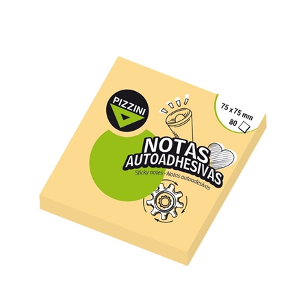 [308286-NAR] NOTAS ADHESIVAS PIZZINI 75X75 MM NARANJA