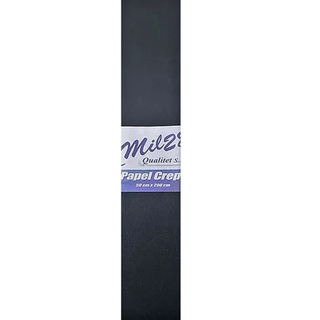 PAPEL CREPE MIL28 COLOR NEGRO