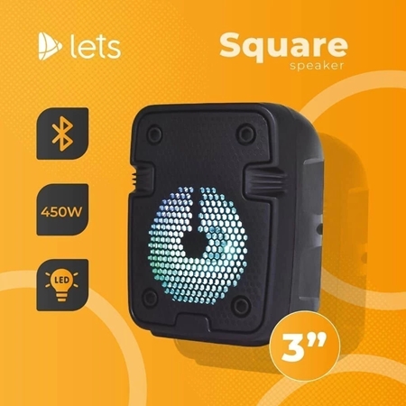 [11260089] PARLANTE 3" BLUETOOTH, RETROILUMINADO (MOD-89)