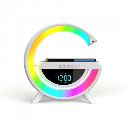 [E0011004] PARLANTE GOOGLE CON BLUETOOTH, RELOJ, CARGADOR INALAMBRICO (BT-3401)