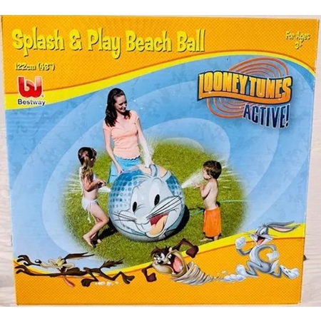PELOTA INFLABLE BESTWAY LONEY TUNES BUGS BUNNY LANZA AGUA (97035) 122 CM