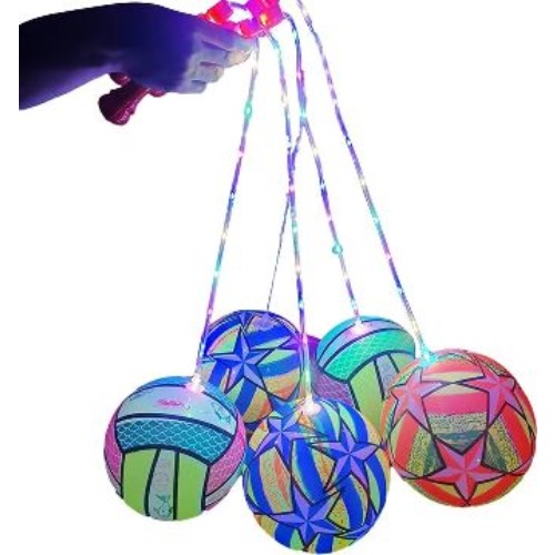 PELOTA CON CUERDA Y LUZ LED