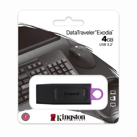 PEN DRIVE KINGSTON DATA TRAVELER EXODIA 4GB (09720)