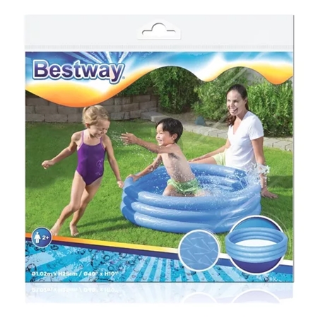 PILETA INFLABLE BESTWAY 25X102 CM 3 AROS (51024)