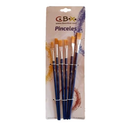 PINCELES CBX CHATO 6 UNID. (20000)