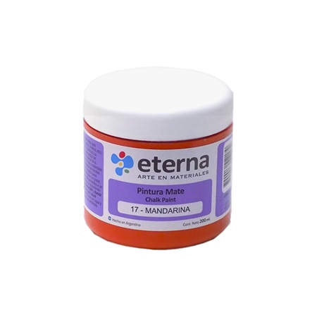 [300166-1] PINTURA A LA TIZA ETERNA CHALK PAINT MANDARINA  200 CC (17)