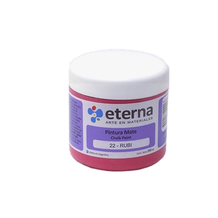 [300166-2] PINTURA A LA TIZA ETERNA CHALK PAINT RUBI  200 CC (22)