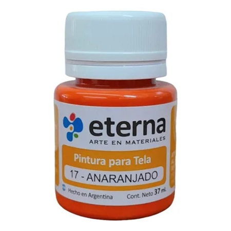 [300110-30] PINTURA PARA TELA ETERNA ANARANJADO  37 CC (17)