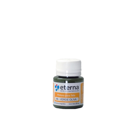 [300110-4] PINTURA PARA TELA ETERNA OLIVA  37 CC (69)