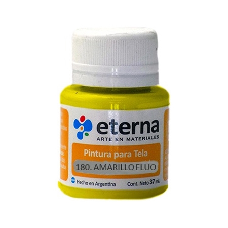 [300088-2] PINTURA PARA TELA ETERNA AMARILLO FLUO  37 GR (180)