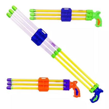 PISTOLA AGUA TUBO 55 CM 3 LANZADORES (SD22229)