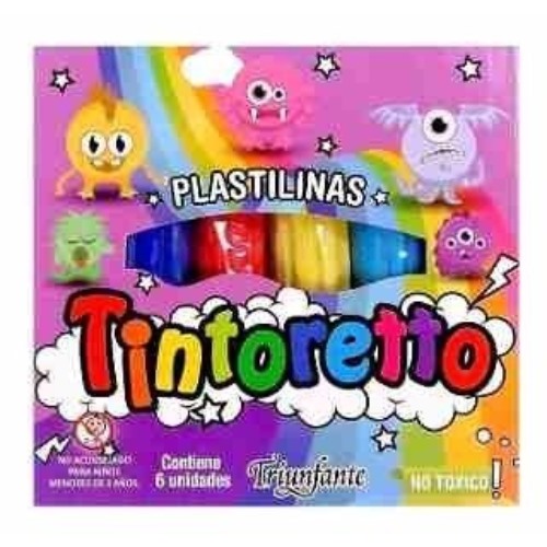 [302160] PLASTILINA TINTORETTO 6 UNID. CAJA