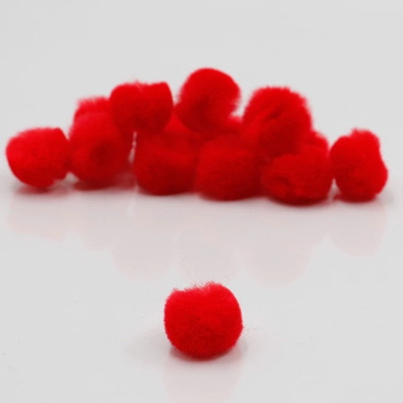 POMPON CBX 15 MM ROJO