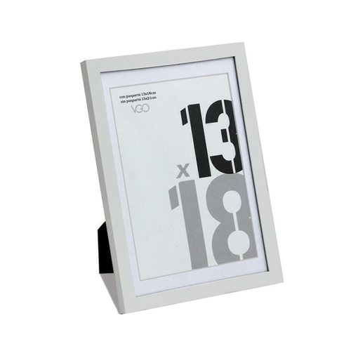 [25.41015] PORTAFOTOS VGO 13X18 CON PASPARTU 10X15 PLASTICO BLANCO (BDF1015)
