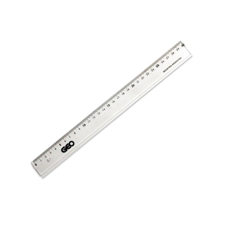 [304602] REGLA GEO 30 CM CRISTAL