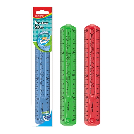 REGLA KEYROAD 20 CM FLEXIBLE
