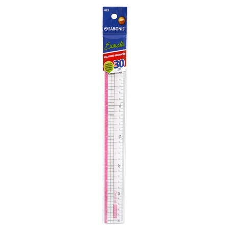 [304652] REGLA SABONIS DOBLE GRADUACION 30 CM (673)