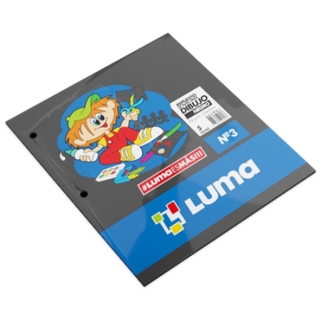 [L23999-1] REPUESTO PARA DIBUJO LUMA N° 3 NEGRO 5 HOJAS