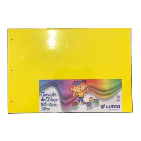 [306178] REPUESTO PARA DIBUJO LUMA N° 6 COLOR 6 HOJAS