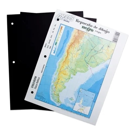 [L23999] REPUESTO PARA DIBUJO MIL28 N° 3  NEGRO 5 HOJAS