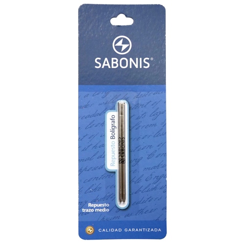 [303591] REPUESTO TINTA PARA PLUMA SABONIS NEGRO 1 UNID.