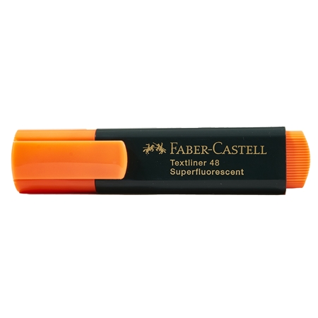 RESALTADOR FABER-CASTEL BISELADO NARANJA FLUO