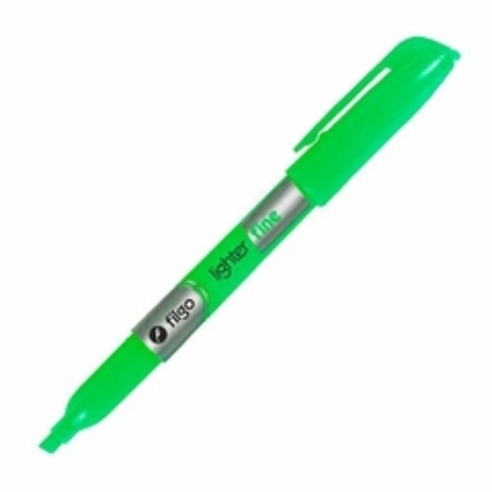 [L68846.2] RESALTADOR FILGO FINO BISELADO VERDE FLUO (205)