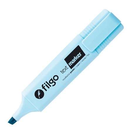 [55988-3] RESALTADOR FILGO TEXT MARKER CELESTE PASTEL