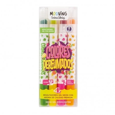RESALTADORES GEL, PERFUMADOS NEON 4 UNID. (3051704)