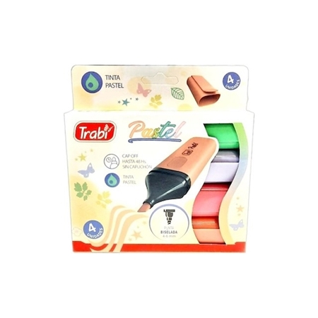 RESALTADORES TRABI PASTEL 4 UNID. CAJA