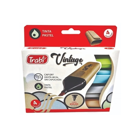 RESALTADORES TRABI VINTAGE 4 UNID. CAJA