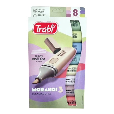 [303883] RESALTADORES TRABI MORANDI 3 4-6 MM BISELADO 8 UNID.