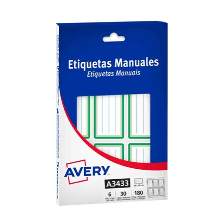 ROTULOS AVERY A6 1X6 UNID. (A3433)