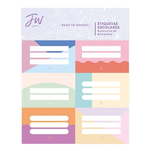 ROTULOS FW PASTEL 2X6 UNID.