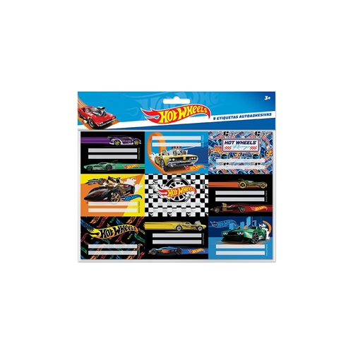 [306805-3] ROTULOS MULTISCOPE HOT WHEELS 9 UNID. BLISTER