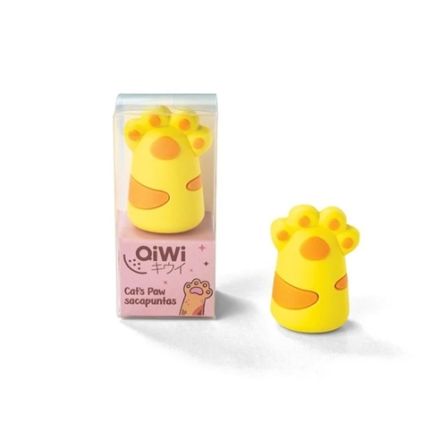SACAPUNTAS QIWI GATITO FANTASÍA (257012) CAJA PLASTICA