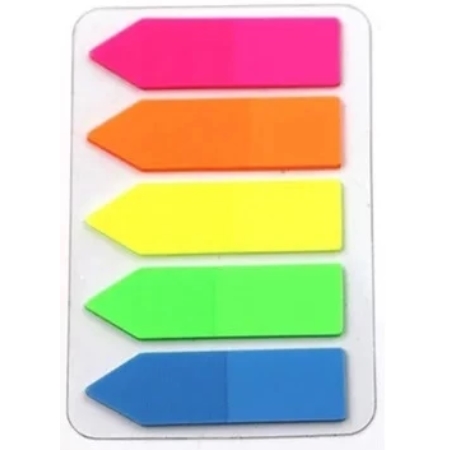 SEÑALADORES WINBOOK STICKY NOTES 12X45 MM FLUO 20X5 UNID.