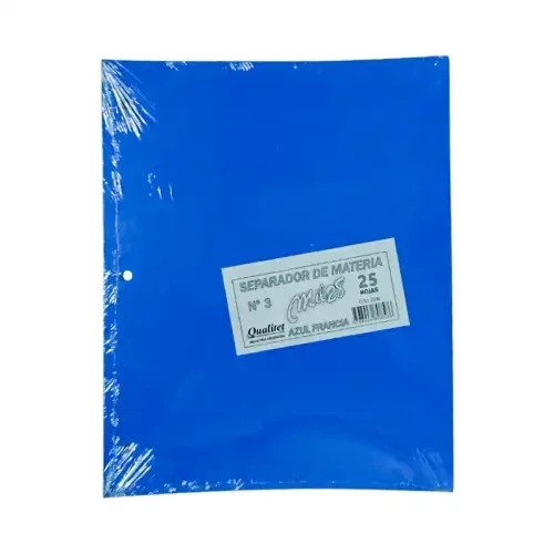 [306179-3] SEPARADOR MIL28 N°3 CARTULINA COLOR AZUL FRANCIA