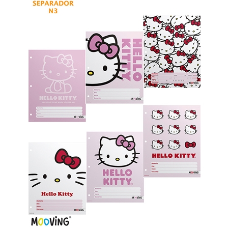 [L62755.5] SEPARADOR MOOVING HELLO KITTY N°3 6 UNID. (1101165)