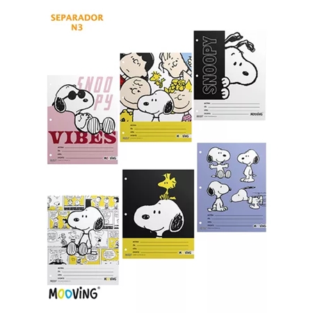 [L62755.4] SEPARADOR MOOVING SNOOPY N°3 6 UNID. (1101134)