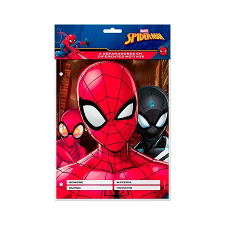 [L44986.1] SEPARADOR MULTISCOPE SPIDERMAN N°3 6 UNID. (1807-00)
